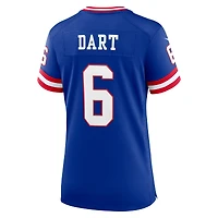 Maillot Nike Jaxson Dart Royal pour femme des New York Giants Alternate 2 Classic Game