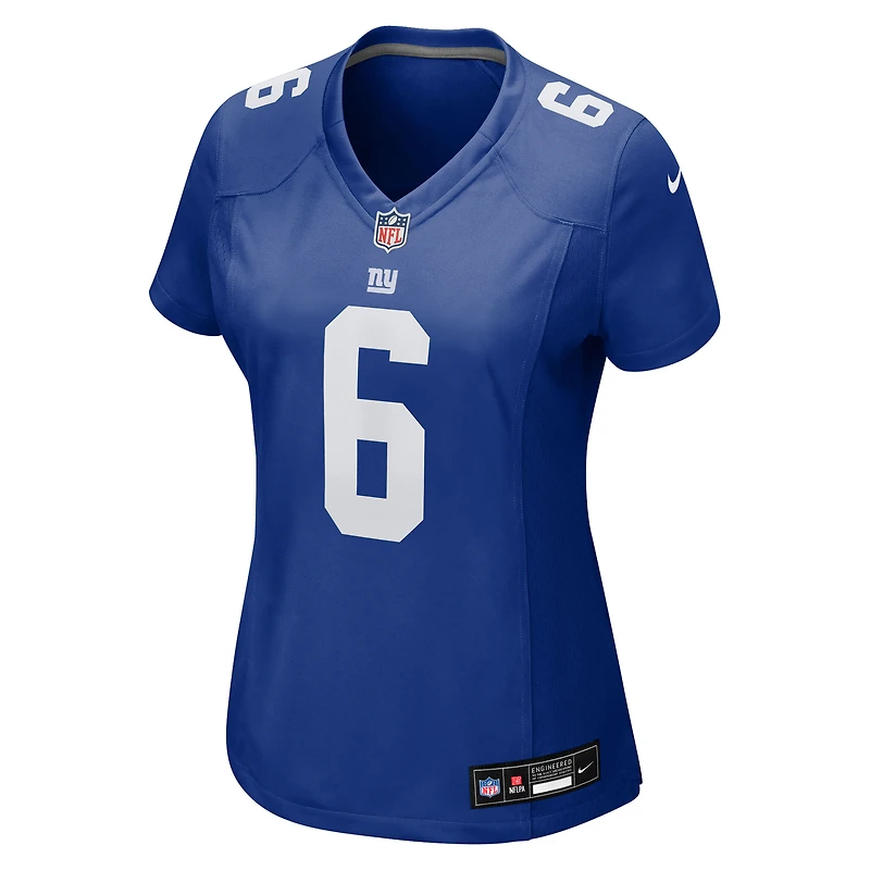 Maillot Nike Jaxson Dart Royal pour femme des New York Giants