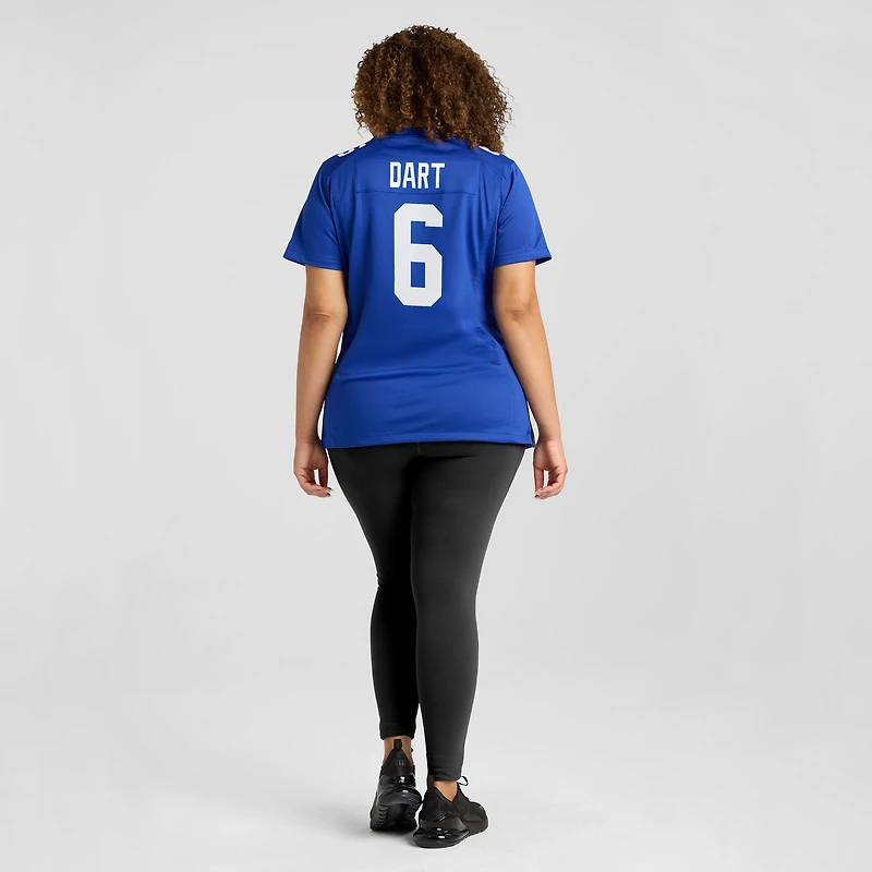 Maillot Nike Jaxson Dart Royal pour femme des New York Giants