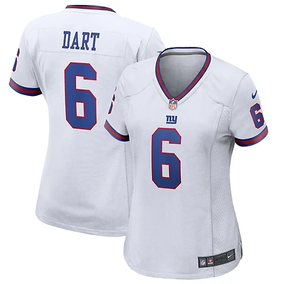 Maillot de match alternatif vintage blanc Nike Jaxson Dart pour femme, New York Giants