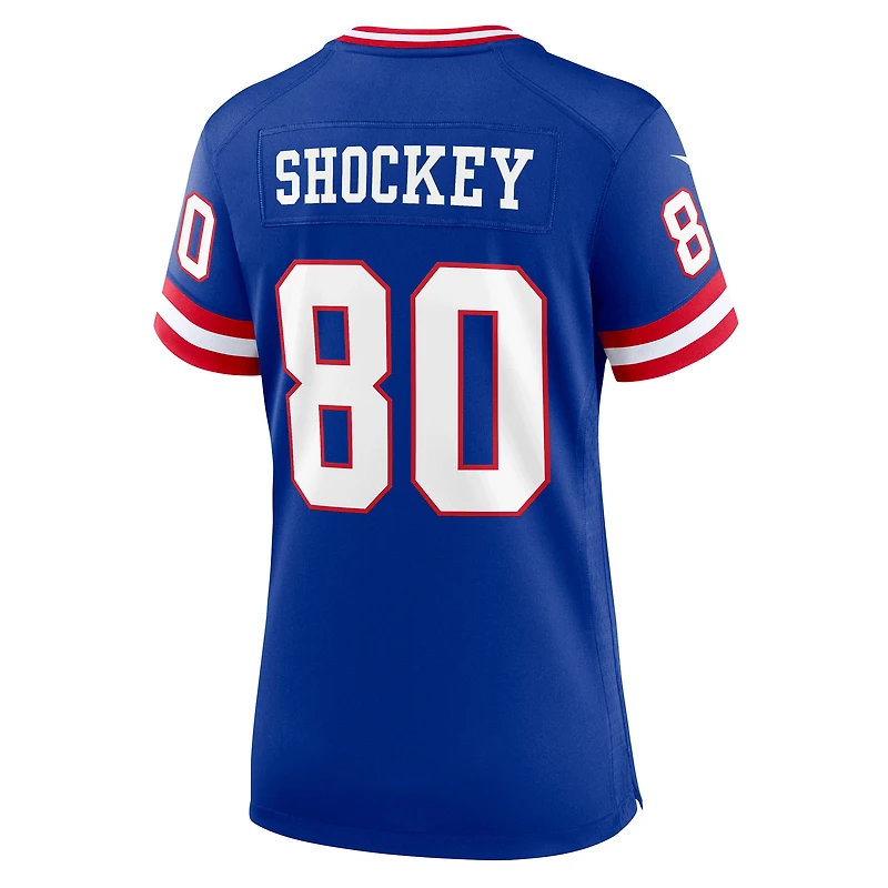Women's Nike Jeremy Shockey Royal New York Giants Classic Retired Player Game Jersey