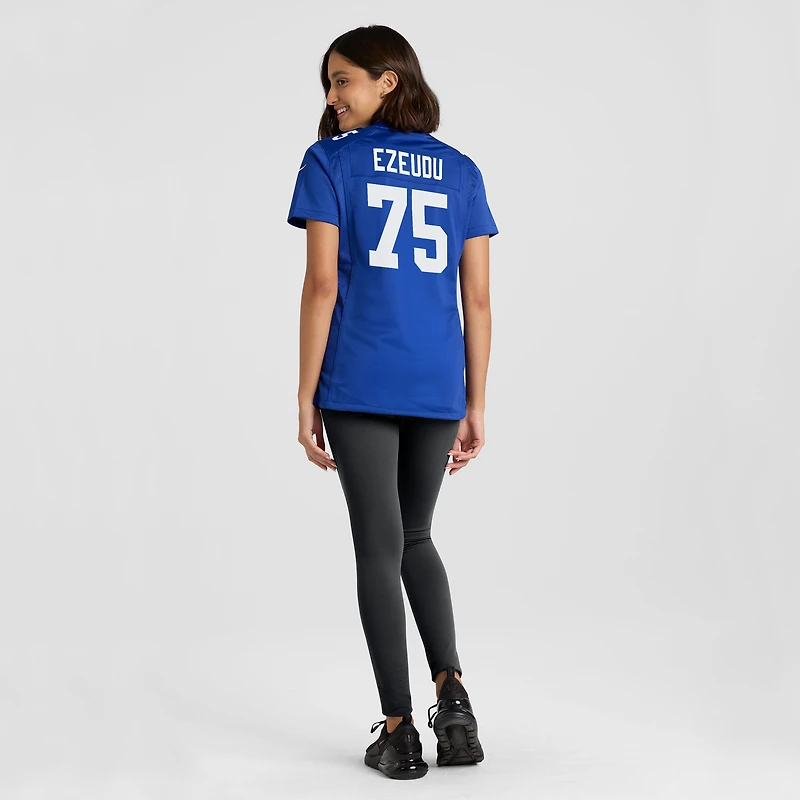 Women's Nike Joshua Ezeudu Royal New York Giants Game Player Jersey