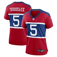 Maillot de match joueur alternatif des New York Giants Nike Kayvon Thibodeaux Century rouge pour femme