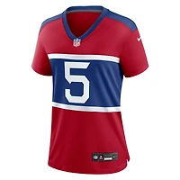 Maillot de match joueur alternatif des New York Giants Nike Kayvon Thibodeaux Century rouge pour femme