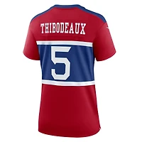 Maillot de match joueur alternatif des New York Giants Nike Kayvon Thibodeaux Century rouge pour femme