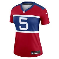 Haut Nike Kayvon Thibodeaux rouge New York Giants Alternate Legend Player Performance pour femme
