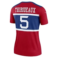 Haut Nike Kayvon Thibodeaux rouge New York Giants Alternate Legend Player Performance pour femme