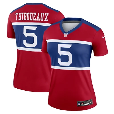 Women's Nike Kayvon Thibodeaux  Red New York Giants Alternate Legend Player Performance Top