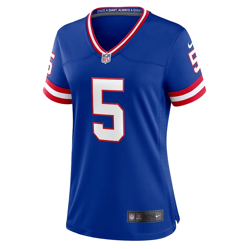Maillot de joueur Nike Kayvon Thibodeaux Royal New York Giants pour femme