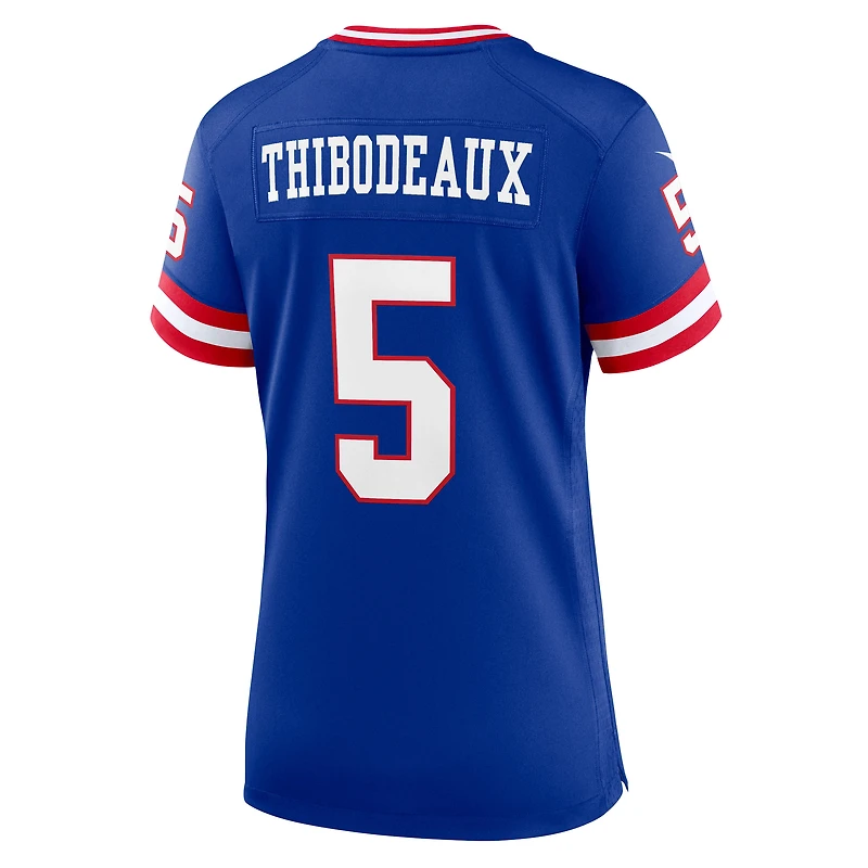 Maillot de joueur Nike Kayvon Thibodeaux Royal New York Giants pour femme
