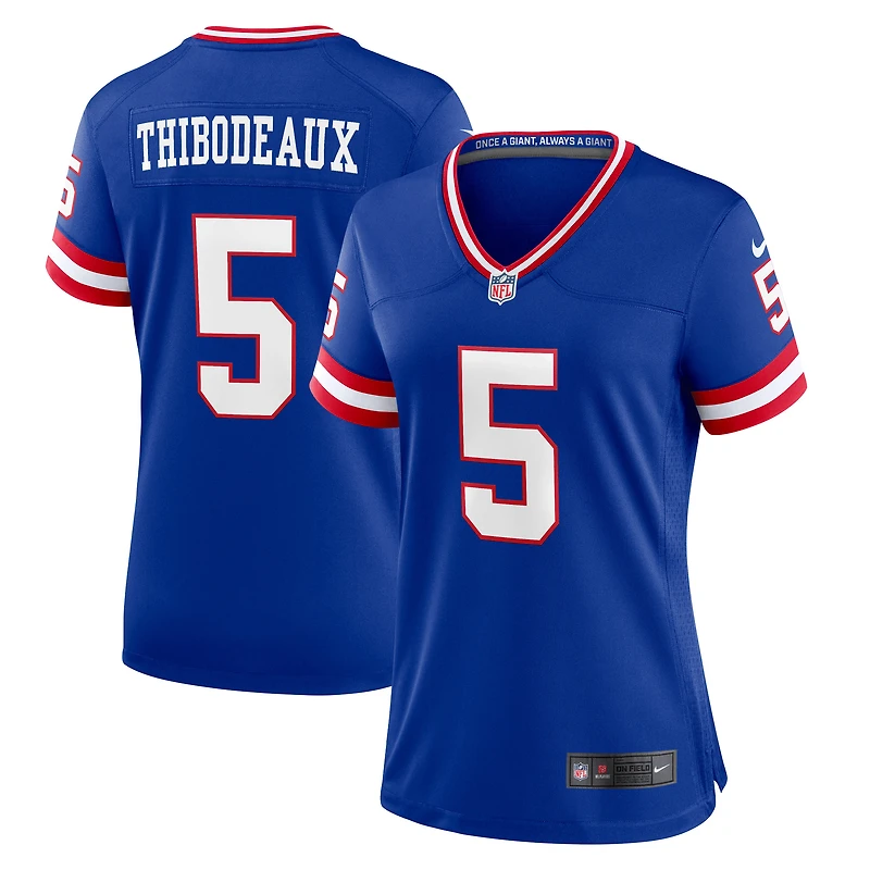 Maillot de joueur Nike Kayvon Thibodeaux Royal New York Giants pour femme