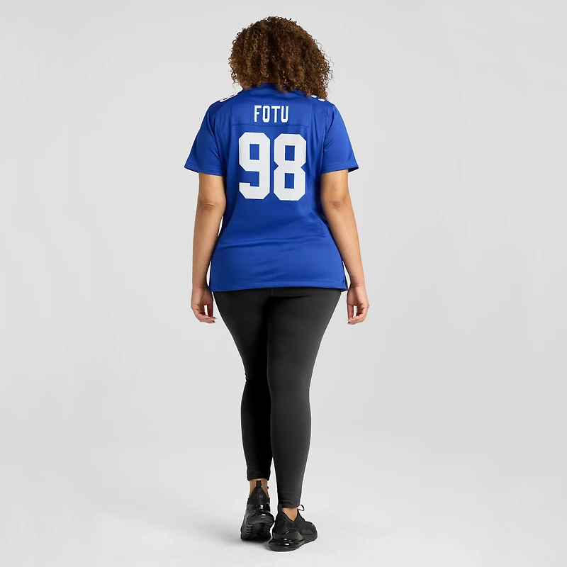 Maillot de match Nike Leki Fotu Royal New York Giants pour femme