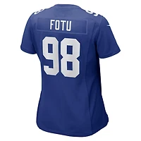 Women's Nike Leki Fotu Royal New York Giants Team Game Jersey