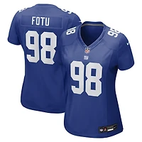 Maillot de match Nike Leki Fotu Royal New York Giants pour femme