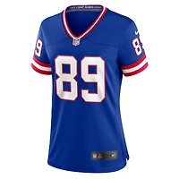 Maillot de match classique joueur retraité Nike Mark Bavaro Royal New York Giants pour femme