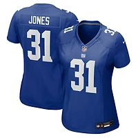 Maillot Nike Nic Jones Royal pour femme des New York Giants