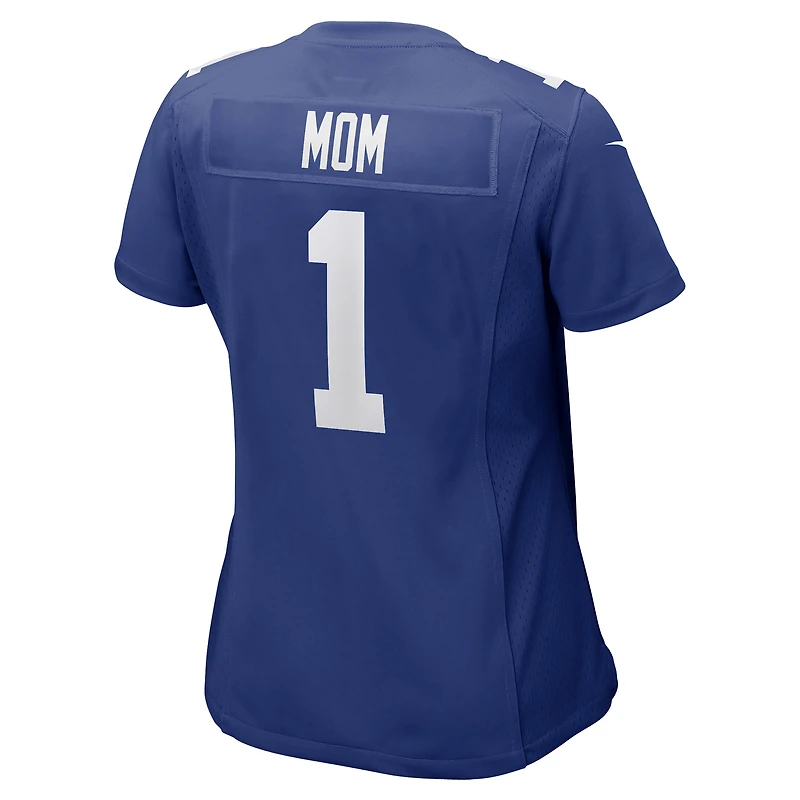 Maillot de match Nike Numéro 1 Mom Royal New York Giants pour femme