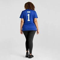 Maillot de match Nike Numéro 1 Mom Royal New York Giants pour femme