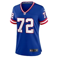 Maillot de match classique joueur retraité Nike Osi Umenyiora Royal New York Giants pour femme
