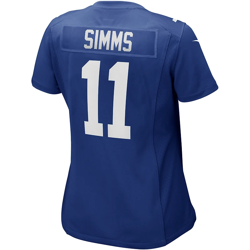 Women's Nike Phil Simms Royal New York Giants Game Retired Player Jersey