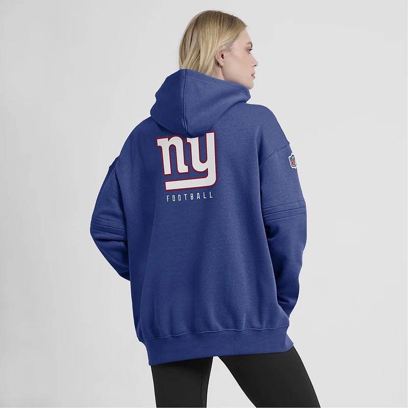 Women's Nike Royal New York Giants 2023 Sideline Club Fleece Pullover Hoodie