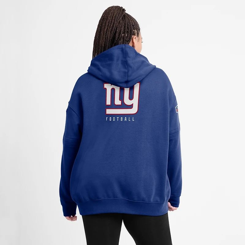 Women's Nike Royal New York Giants 2023 Sideline Club Fleece Pullover Hoodie