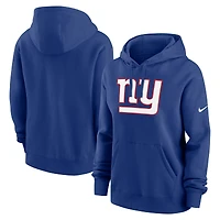 Sweat à capuche polaire Nike Royal New York Giants Club pour femme