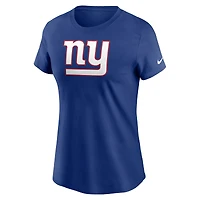 Women's Nike Royal New York Giants Logo Essential T-Shirt