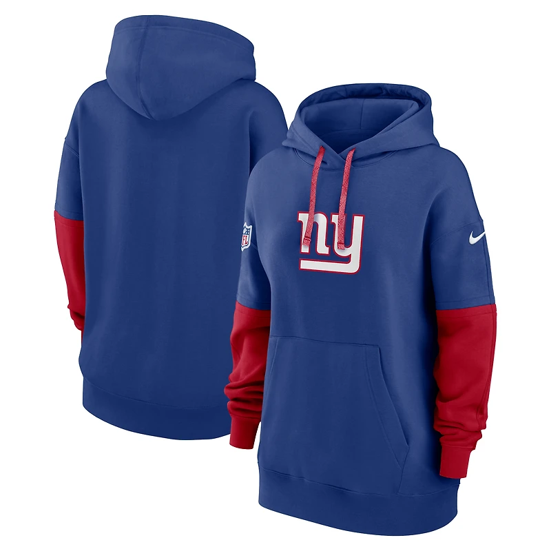 Sweat à capuche Nike Royal New York Giants Essential pour femme