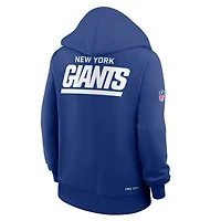 Sweat à capuche Nike Royal New York Giants Sideline Standard Issue Initial Home Dri-FIT pour femme