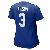 Maillot de match Nike Russell Wilson Royal New York Giants pour femme