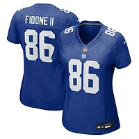 Maillot Nike Thomas Fidone II Royal pour femme des New York Giants