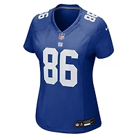Maillot Nike Thomas Fidone II Royal pour femme des New York Giants