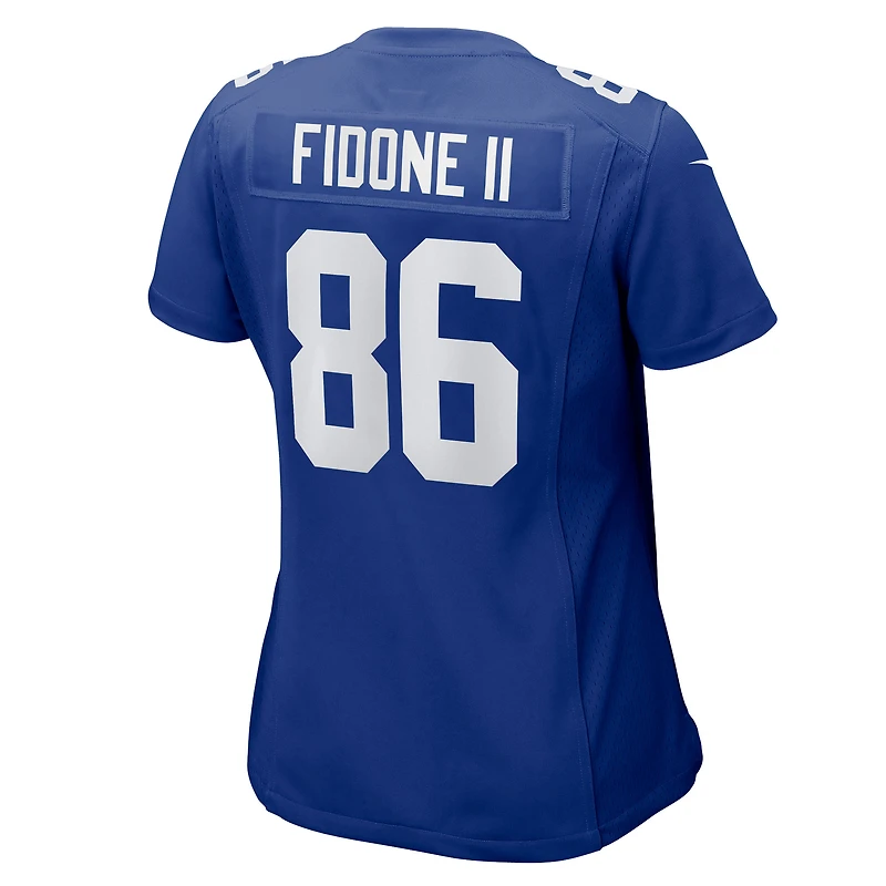 Maillot Nike Thomas Fidone II Royal pour femme des New York Giants
