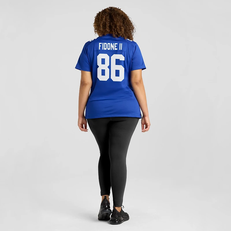 Maillot Nike Thomas Fidone II Royal pour femme des New York Giants