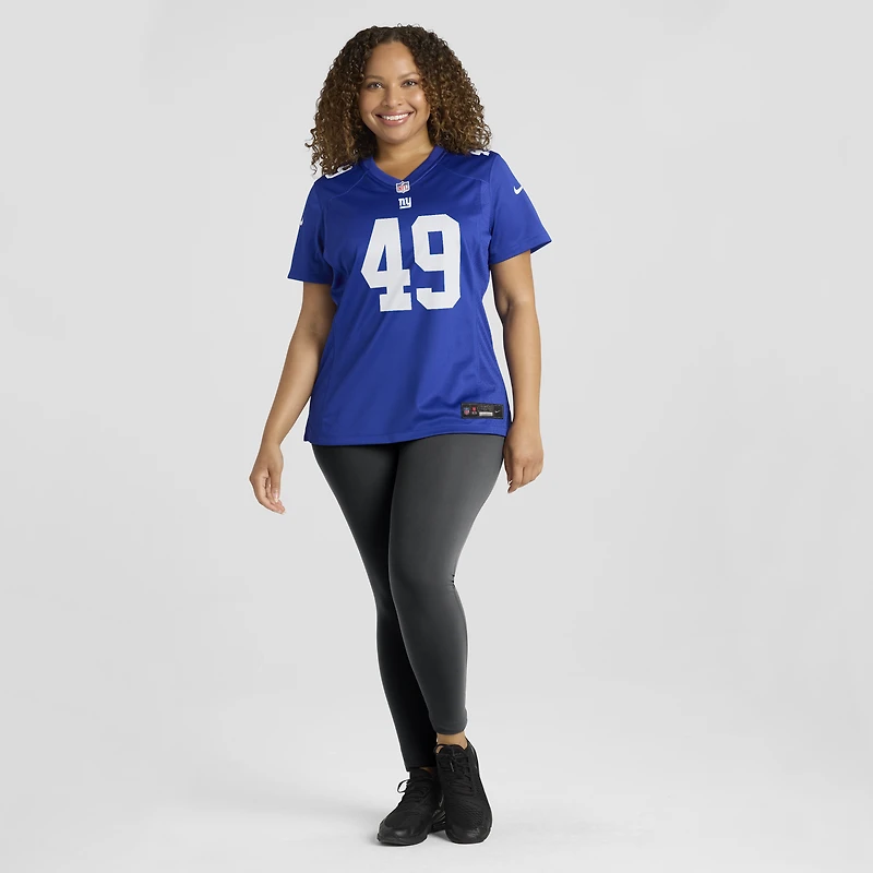 Women's Nike Tremaine Edmunds  Royal New York Giants Team Game Jersey
