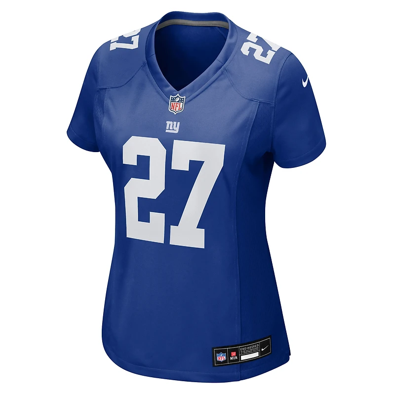 Maillot Nike Tyler Nubin Royal pour femme des New York Giants