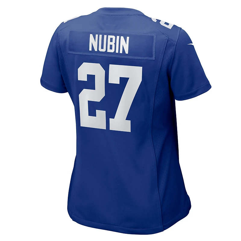 Women's Nike Tyler Nubin  Royal New York Giants Team Game Jersey