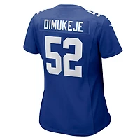 Women's Nike Victor Dimukeje  Royal New York Giants Team Game Jersey