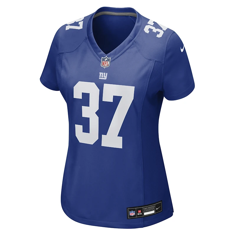 Women's Nike Younghoe Koo Royal New York Giants Team Game Jersey