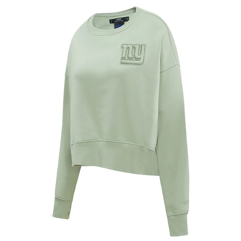 Sweat-shirt oversize neutre Pro Standard vert clair pour femme des New York Giants