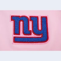 T-shirt court carré rose Pro Standard des New York Giants pour femmes