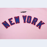 T-shirt court carré rose Pro Standard des New York Giants pour femmes