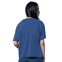 T-shirt surdimensionné Heather Royal pour femme, membre du Temple de la renommée des Giants New York