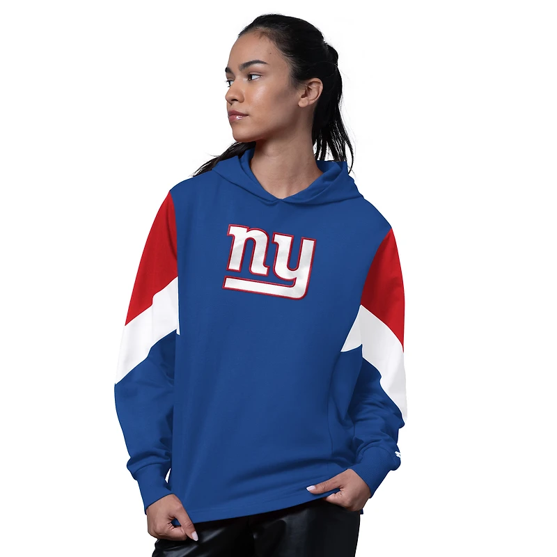 Women's Starter Royal New York Giants Scrimmage Hoodie