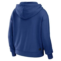 Sweat à capuche zippé blocs de couleurs grande taille pour femme WEAR by Erin Andrews Royal/White New York Giants