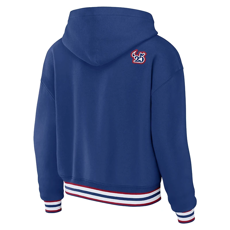 Sweat à capuche lacets grande taille pour femme WEAR by Erin Andrews Royal New York Giants