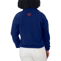 Veste polaire à demi-zip Royal New York Giants pour femme WEAR by Erin Andrews