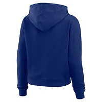 Women's WEAR by Erin Andrews  Royal New York Giants Waffle Hoodie Pullover Top