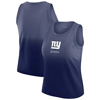 Women's WEAR by Erin Andrews x Gracie Hunt Navy New York Giants Ombre Tank Top